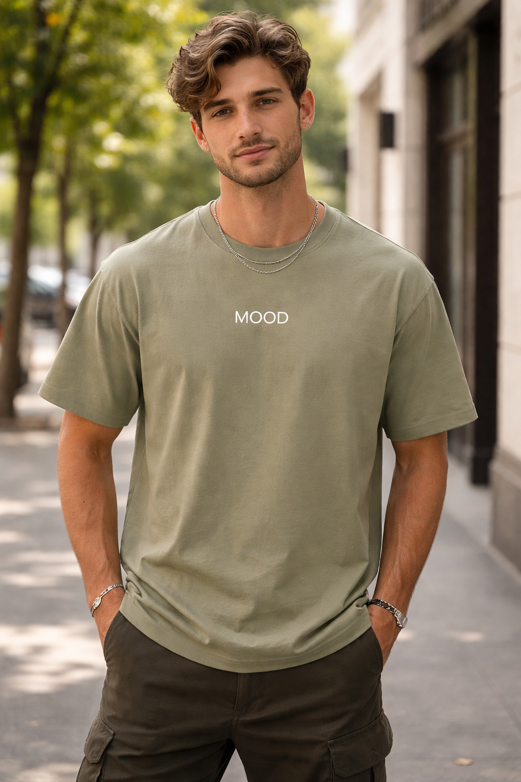 MOOD Oversized T-Shirt – Minimalist Unisex Streetwear Tee | Premium Heavy Cotton | by mange