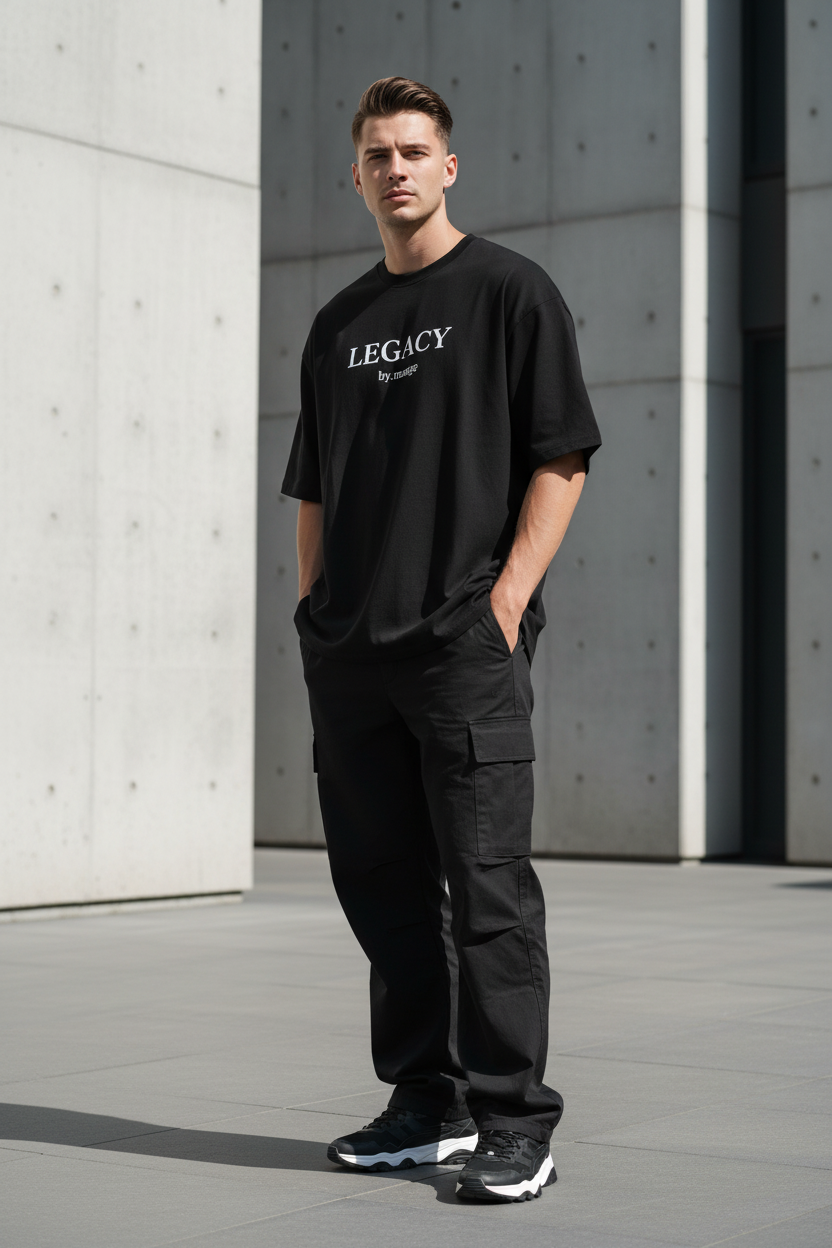 LEGACY Oversized T-Shirt – Premium Minimalist Streetwear Tee | by.mange