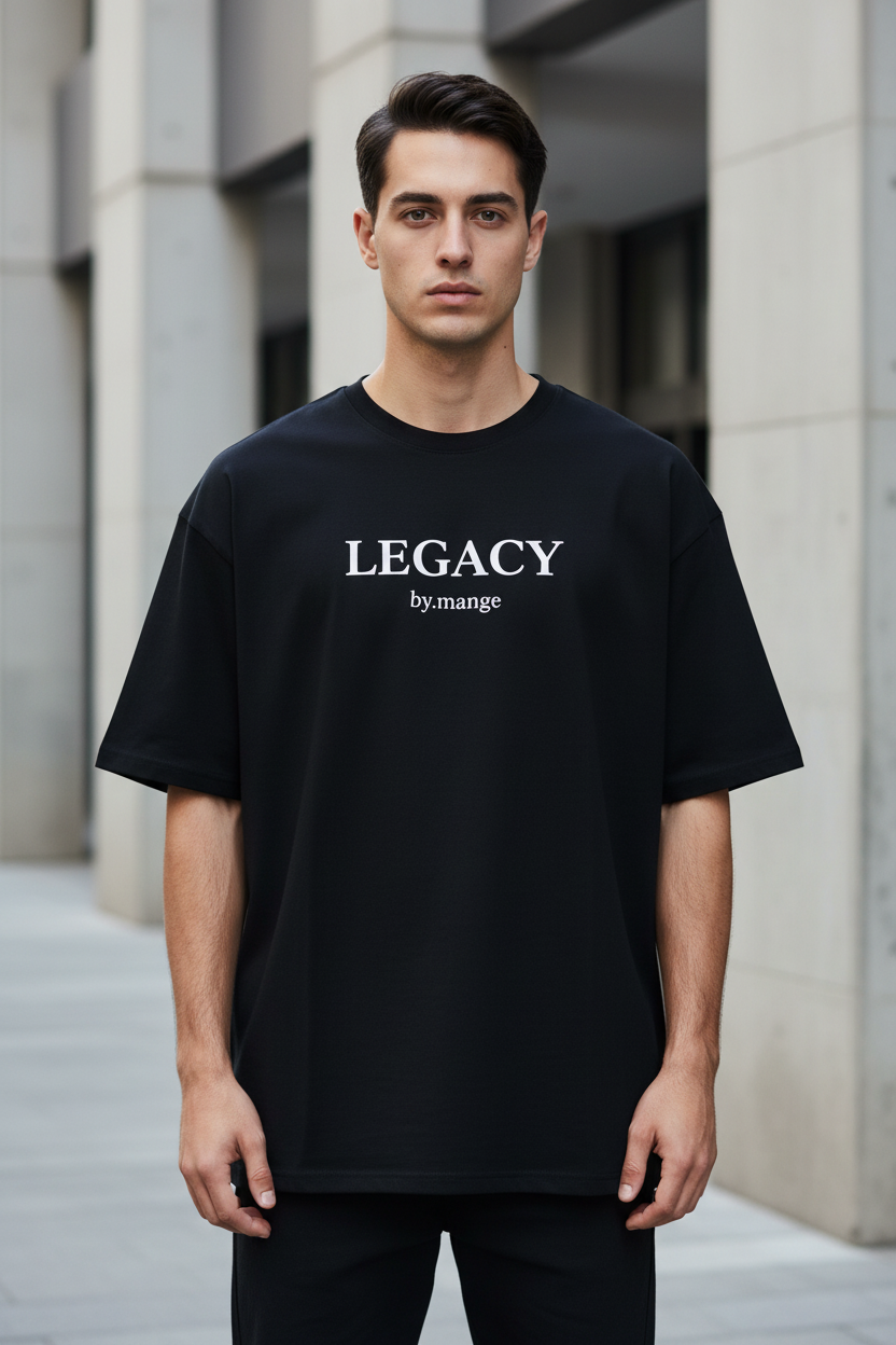 LEGACY Oversized T-Shirt – Premium Minimalist Streetwear Tee | by.mange