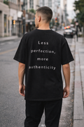 Oversized Minimalist Tee – Less Perfection More Authenticity | by mange