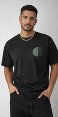 Men's Oversized Tee — Minimalist Modern Art Graphic Shirt